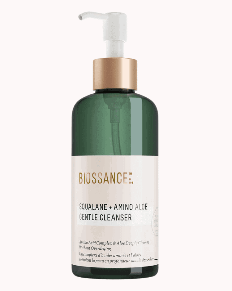Biossance Squalane and Amino Aloe Cleanser. Aloe Vera for oily skin