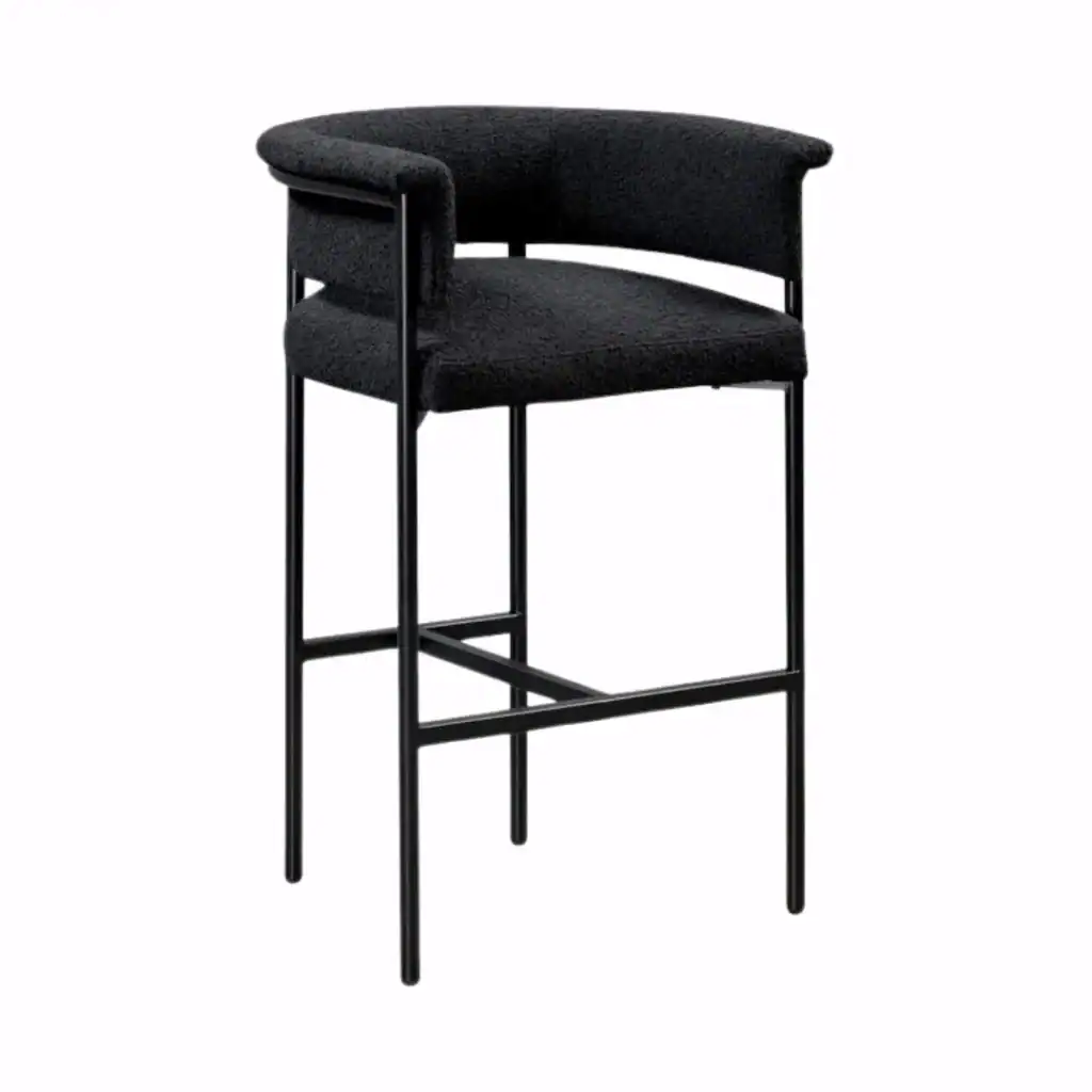 Maja Black Bar Stool from Dwell