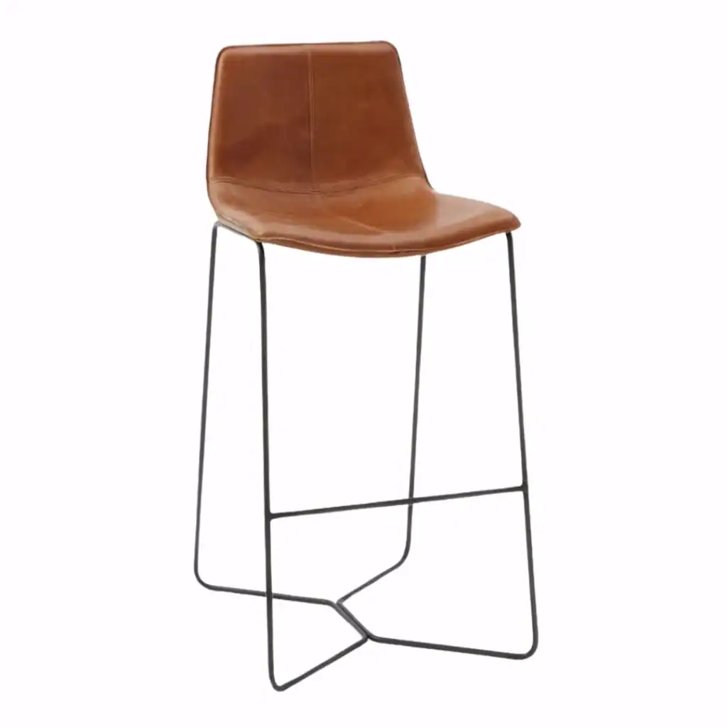 Slope Leather Bar Stool from West Elm. best kitchen bar stools