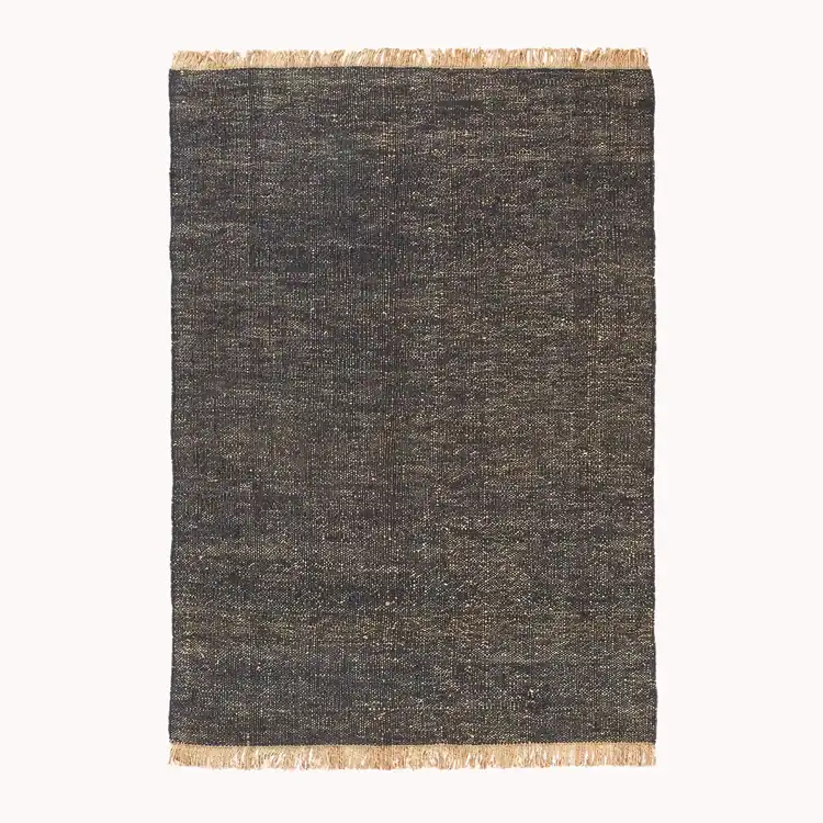 black jute rug. western gothic homeware