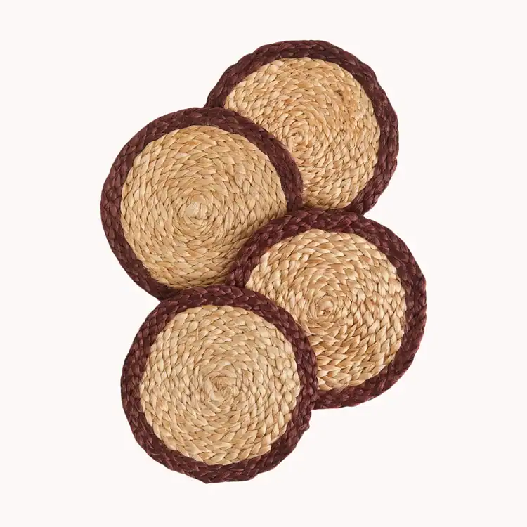 brown jute coasters. western gothic homeware