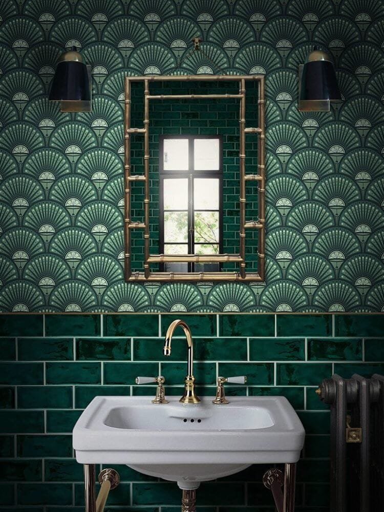 Green mix and match tiles