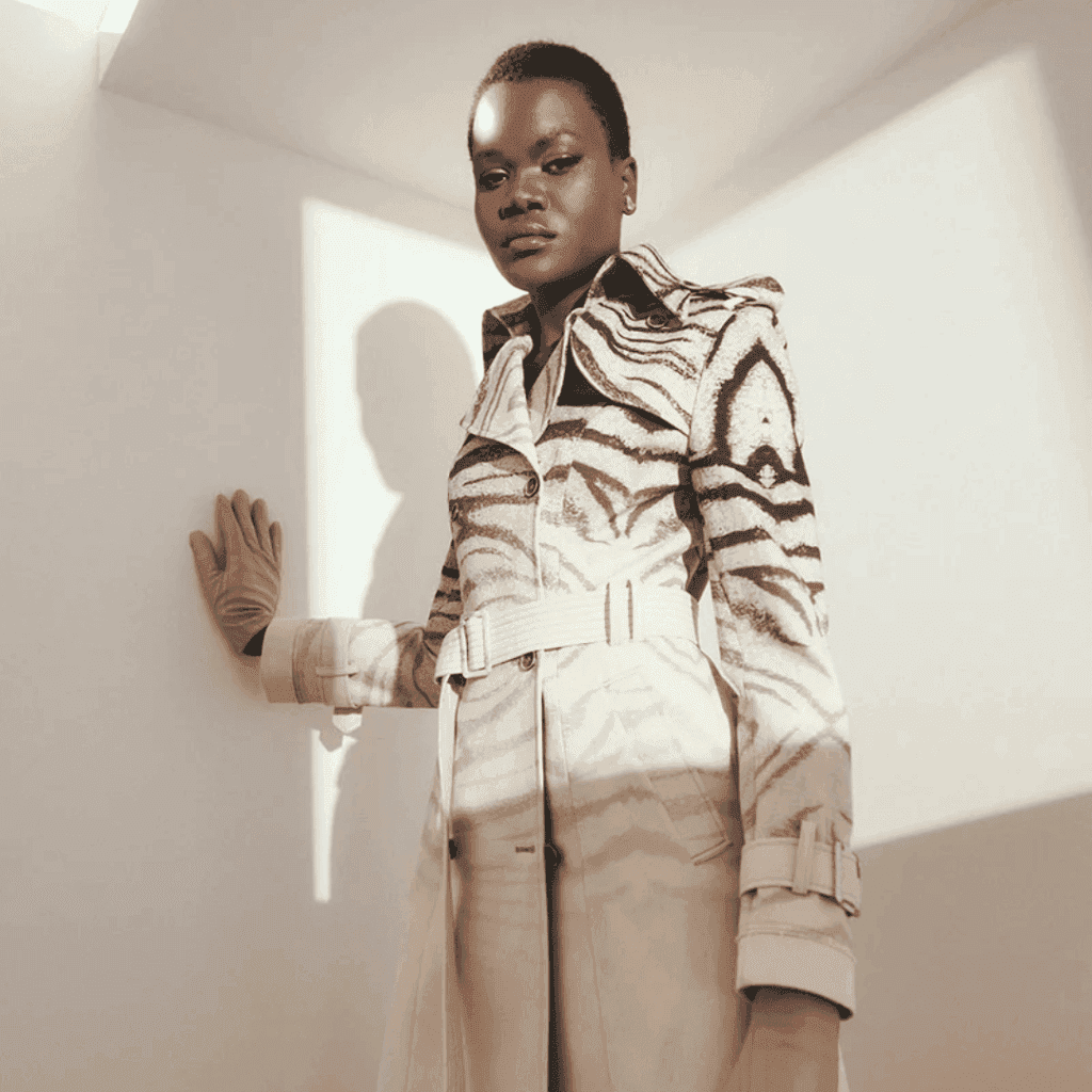 WHITE TIGER TRENCH ORGANIC COAT. Vegan luxury brands