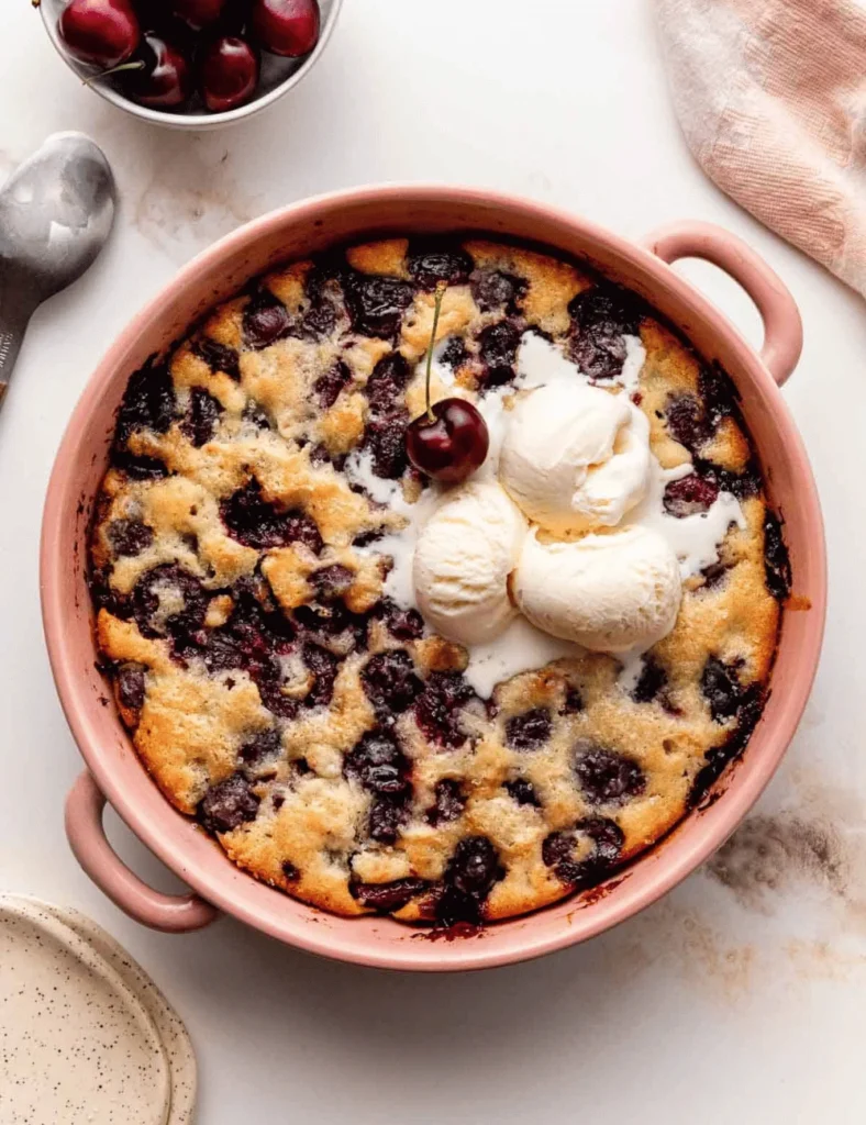 Easy Cherry Cobbler
