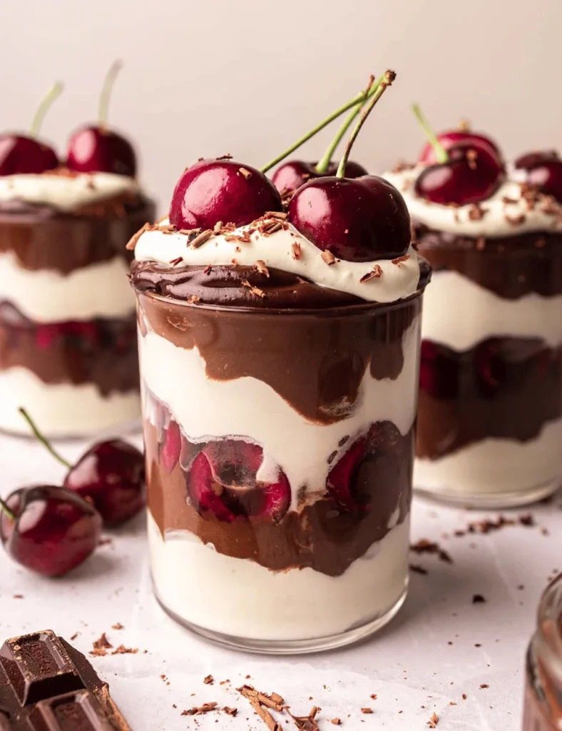 Vegan black forest dessert cups recipe