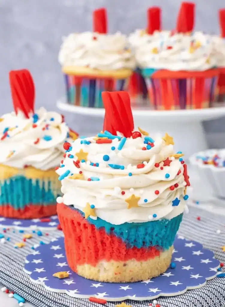 4th of july cupcakes