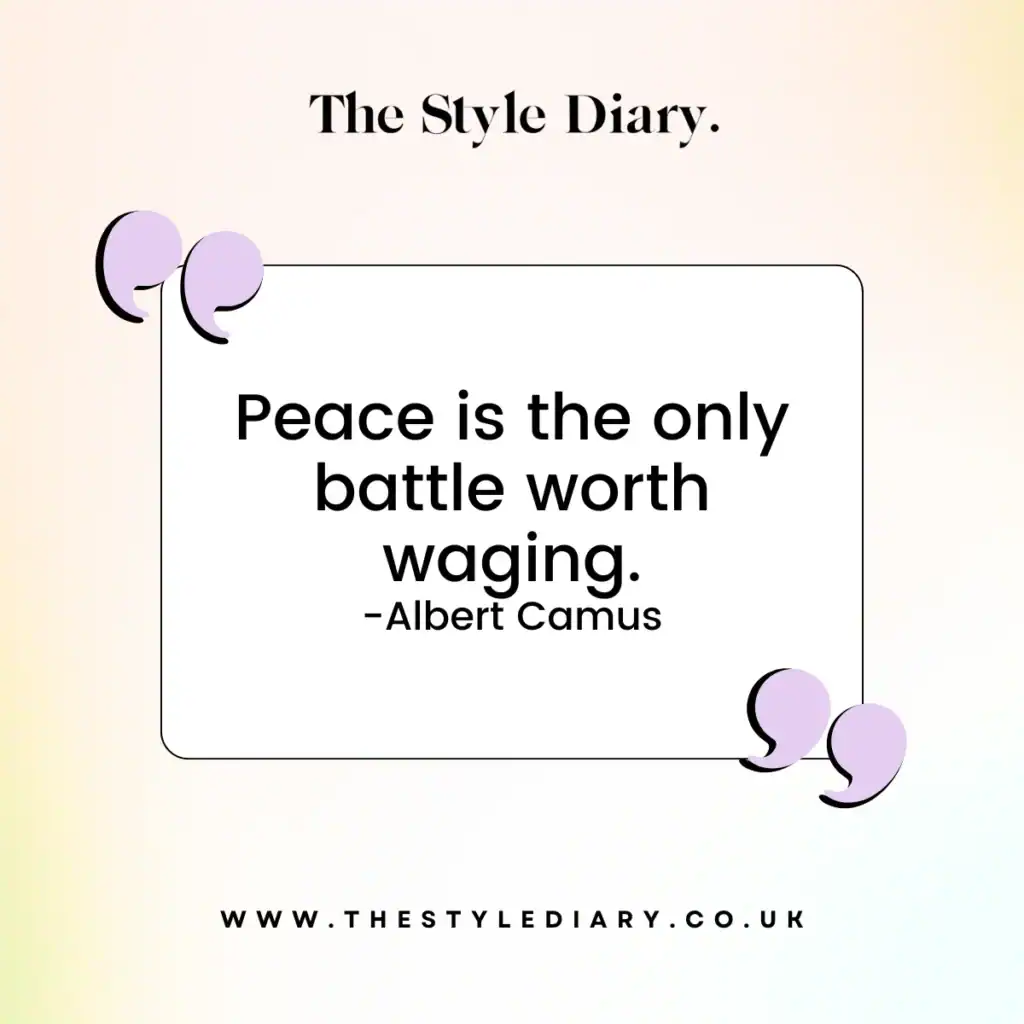 peace captions for Instagram