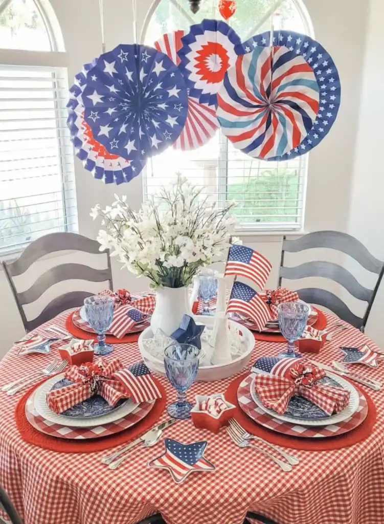 Star-Spangled tablescape idea