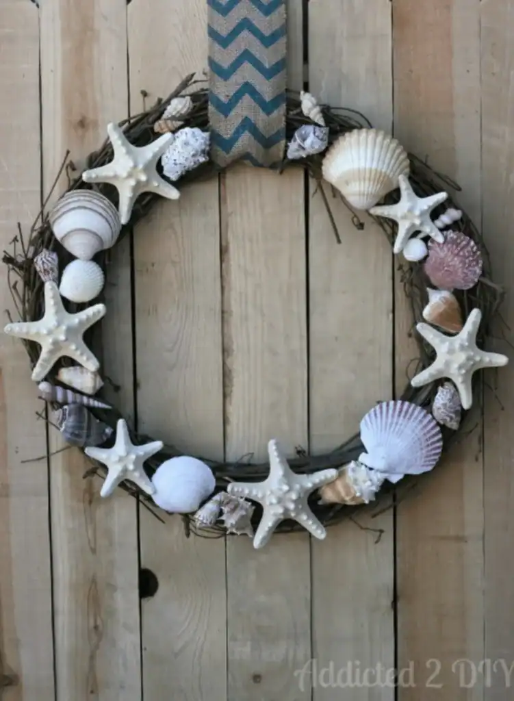 DIY Seashell Wreath
