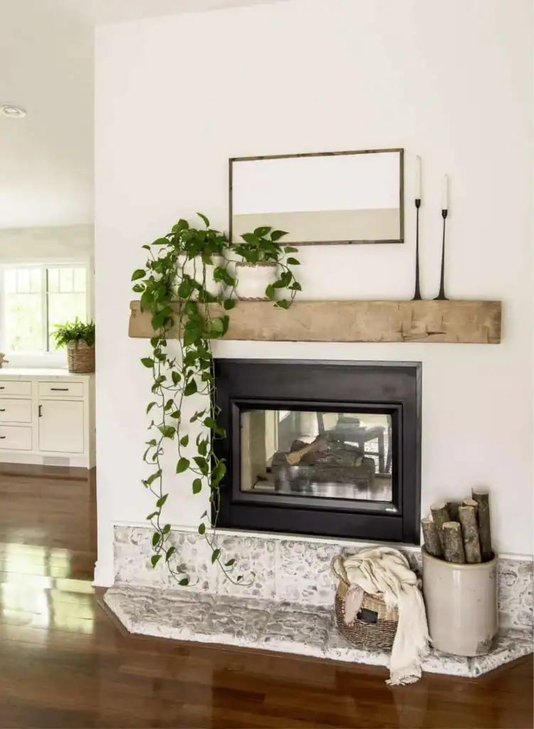 Effortless Summer Mantel Idea
