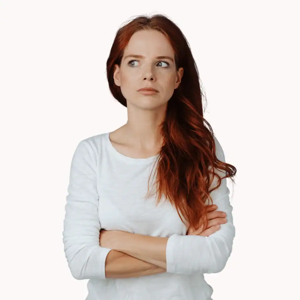 Jealous-young-woman-looking-aside