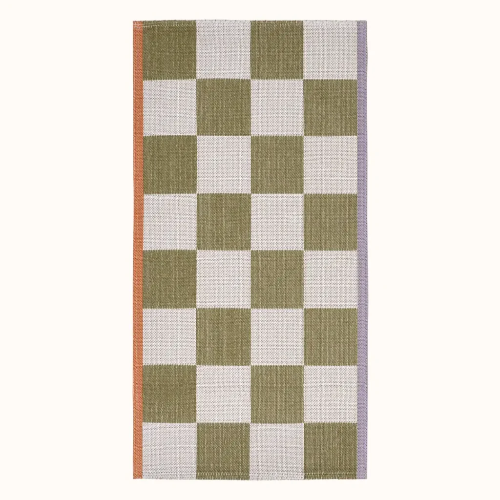 KLASSRUM Rug, flatwoven, white_green,