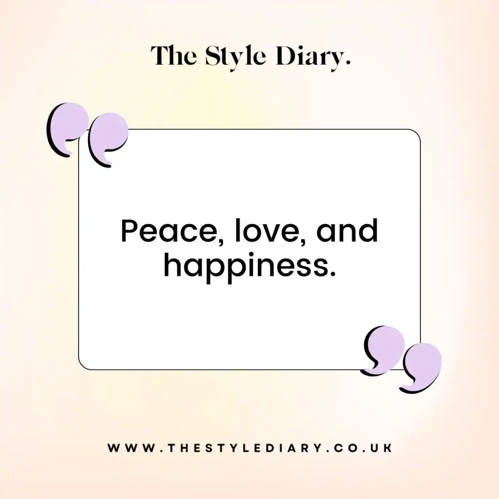 peace captions for Instagram