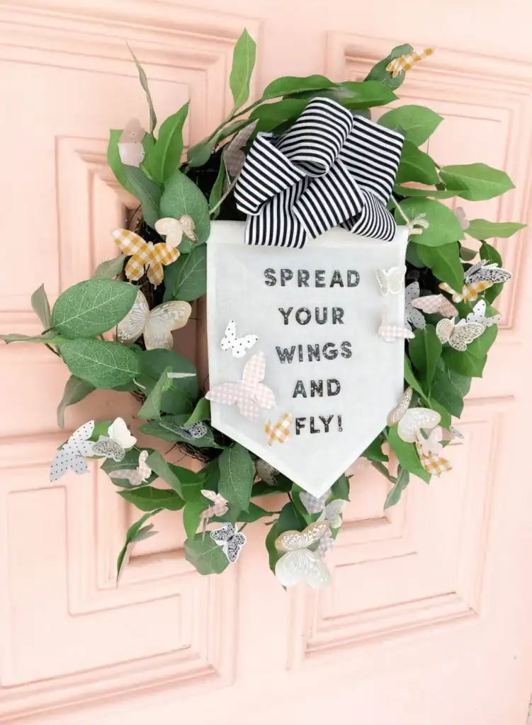 SPRING BUTTERFLY WREATH