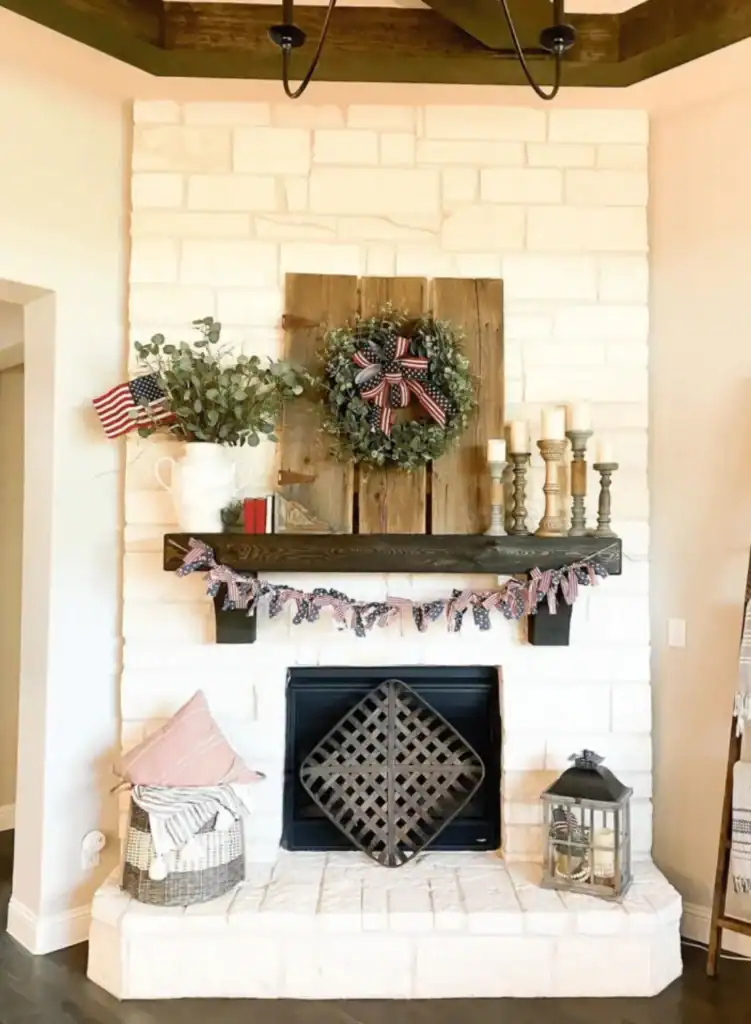 4th of July Summer mantel ideas