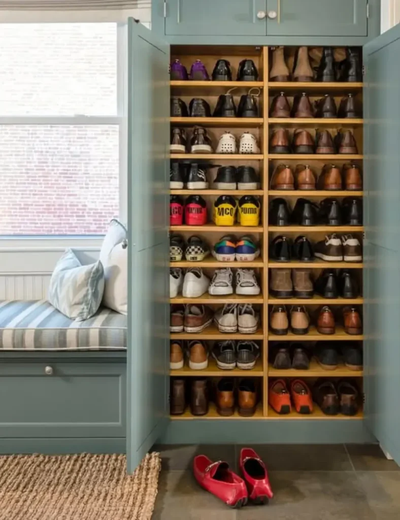 big shoe storage diy mudroom ideas