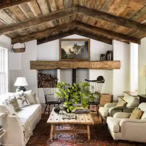 rustic farmhouse interior trend