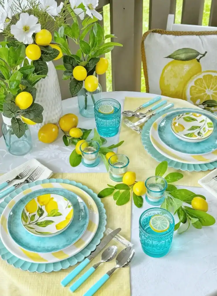 lemon tablescape ideas