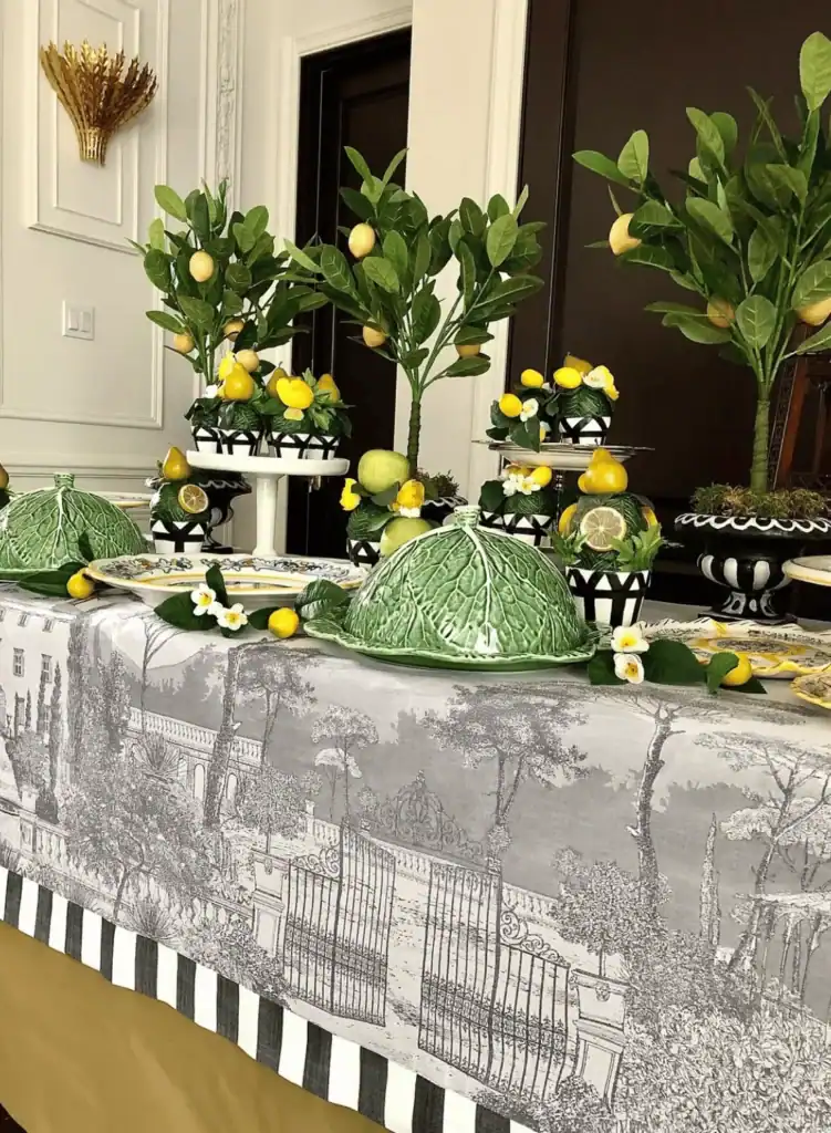 lemon tablescape ideas
