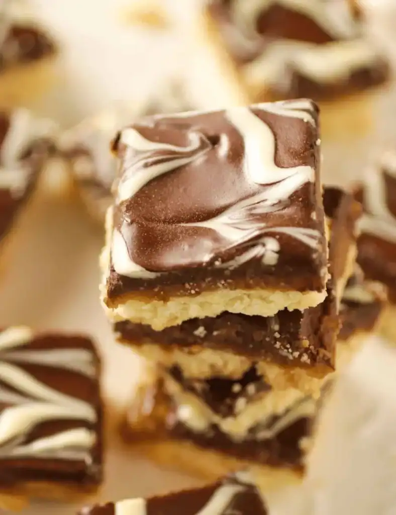 Marbled Shortbread Cookies