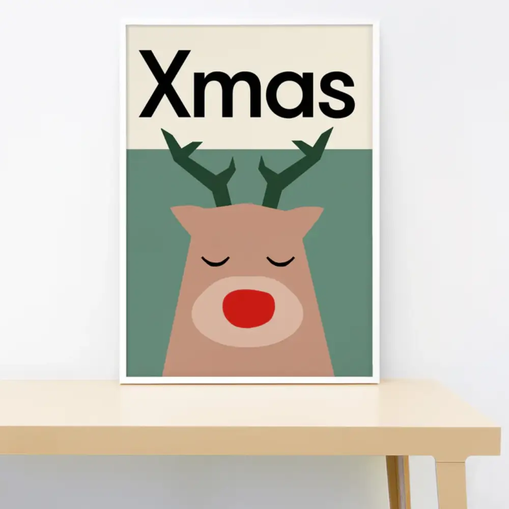Christmas Reindeer Print