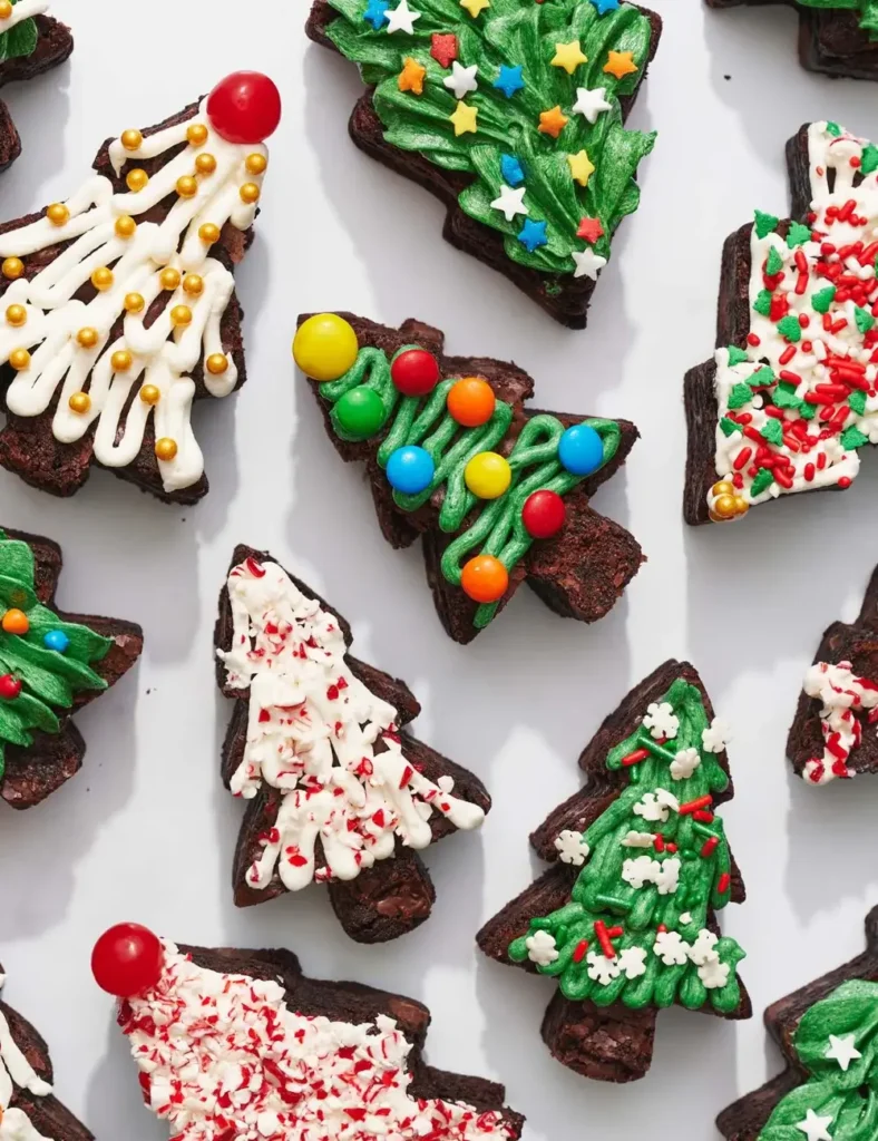 Christmas Tree Brownies