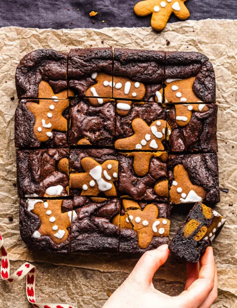Christmas brownies (vegan)