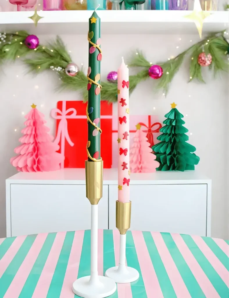 DIY christmas candles