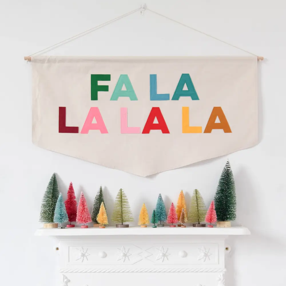 Fa La La La La Christmas Wall Banner