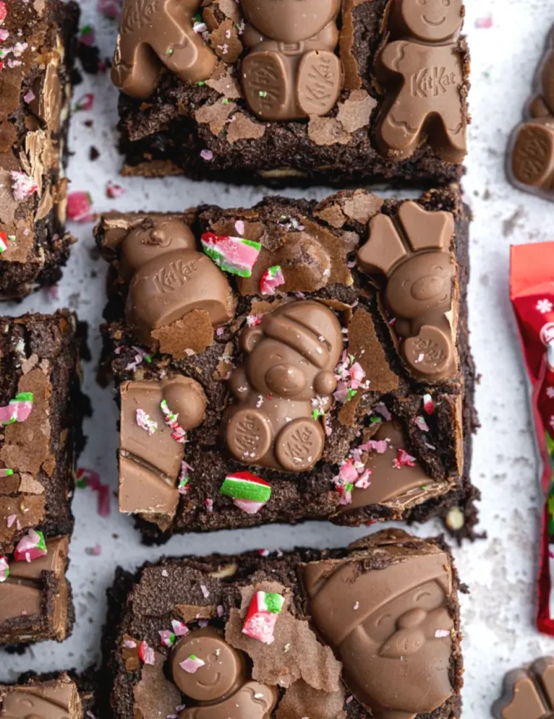 Gluten-free Christmas Brownies (with KitKat Festive Friends)