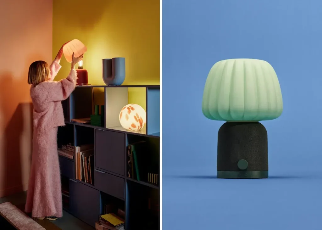 KULGLASS bluetooth table lamp speakers