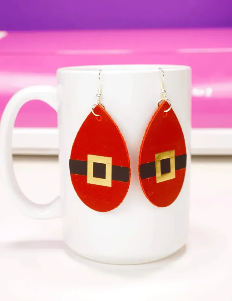 Santa Leather Earrings