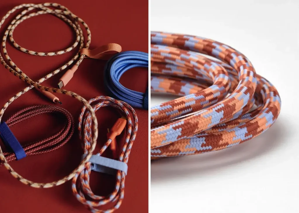 braided charging cables from IKEA