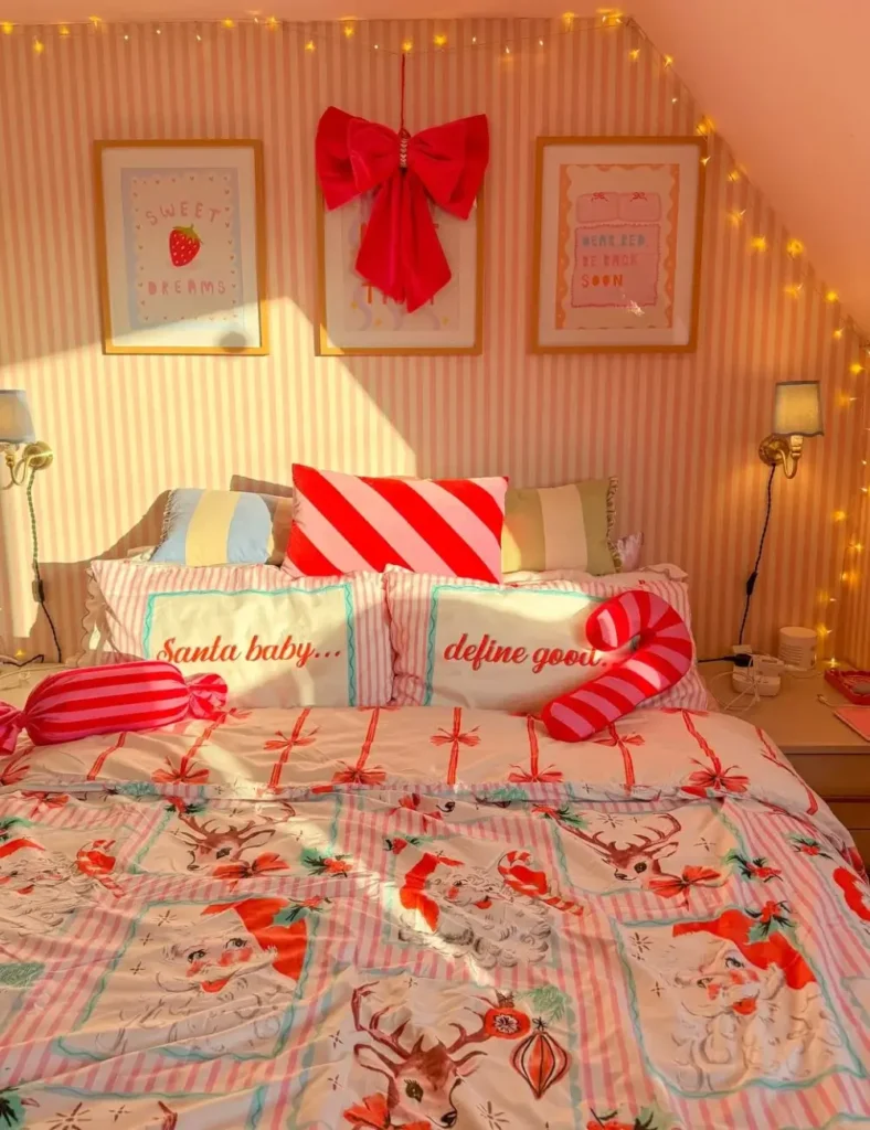 cosy Christmas bedroom ideas (6)