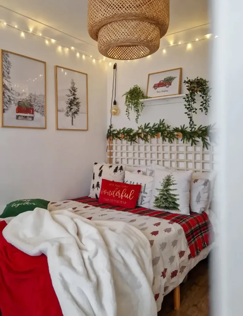cosy Christmas bedroom ideas (8)