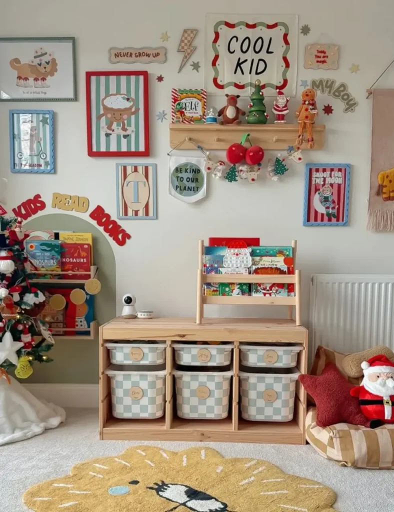fun and colourful Christmas Kids’ Bedroom Idea