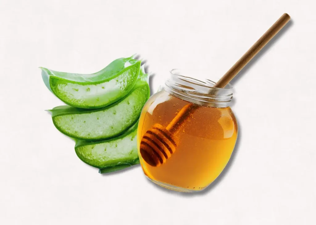 Aloe Vera & Honey Soothing Mask. HONEY AND ALOE VERA. Homemade Face Masks For Acne