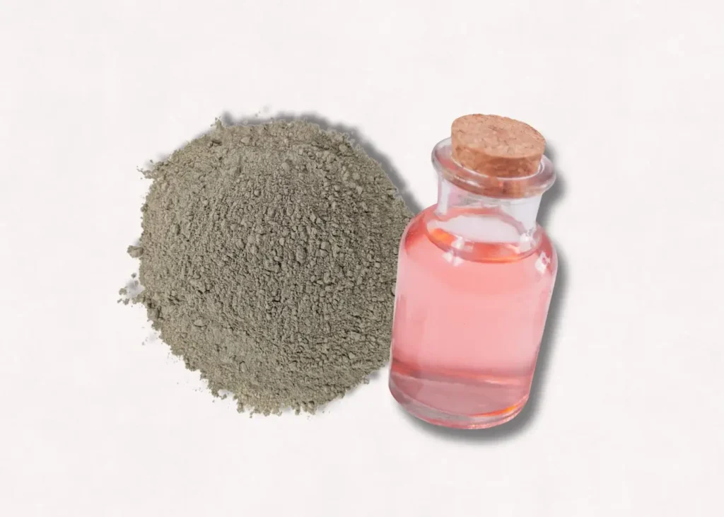 Clay Mask for Acne. BENTONITE CLAY AND ROSE WATER. Homemade Face Masks For Acne