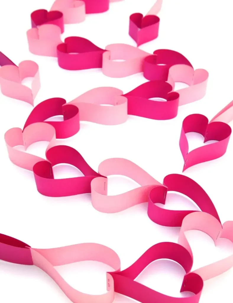 DIY Paper Heart Garland