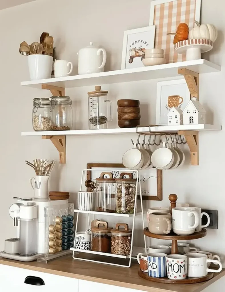 Neutral Coffee Bar Ideas