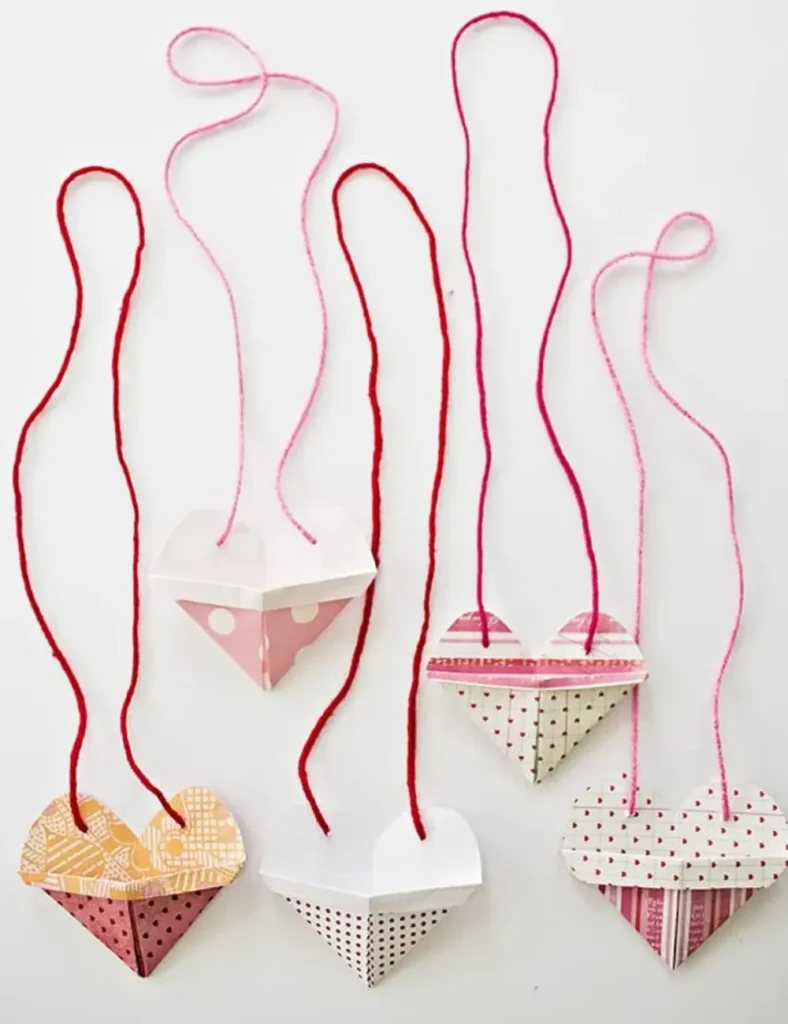 ORIGAMI HEART POCKET NECKLACES