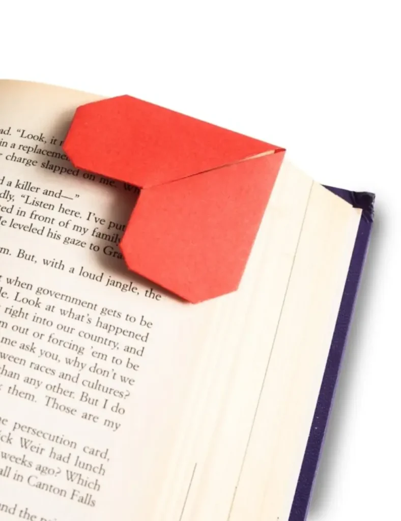 Origami Heart Bookmark