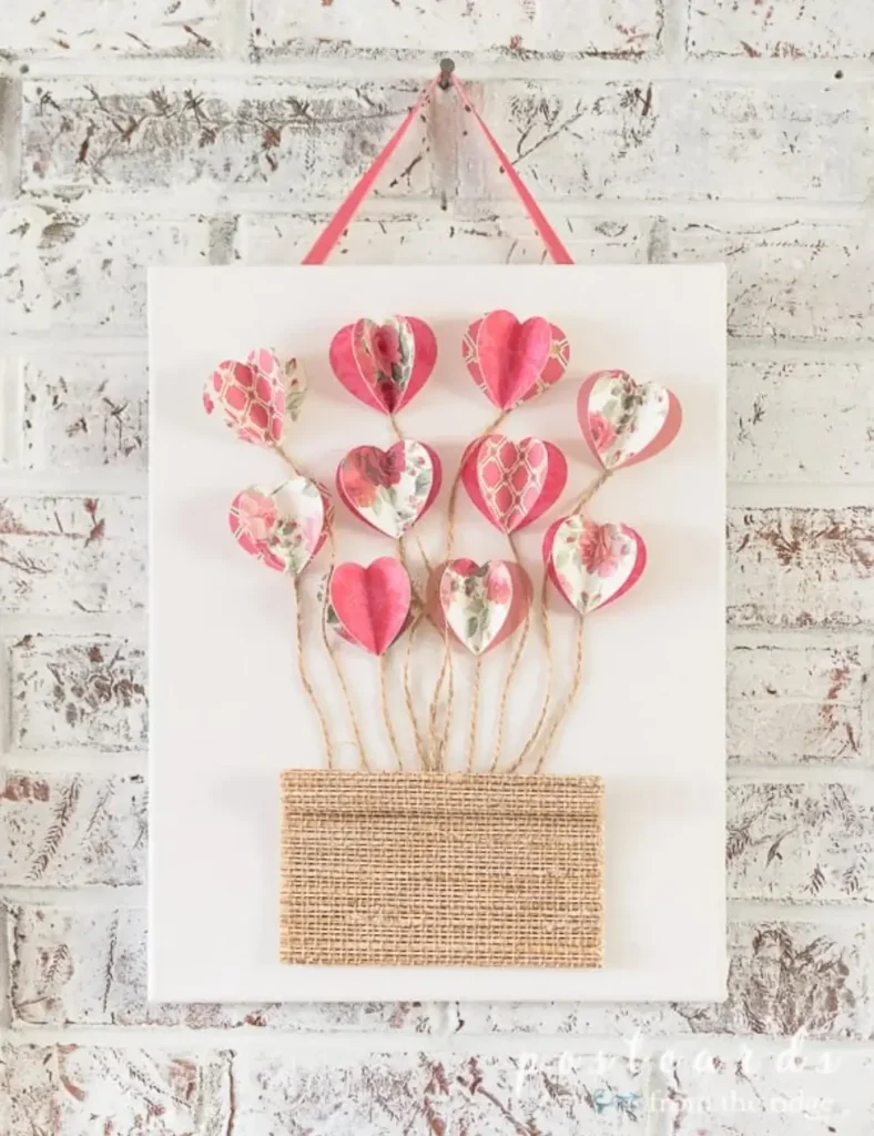 Paper Heart Wall Art