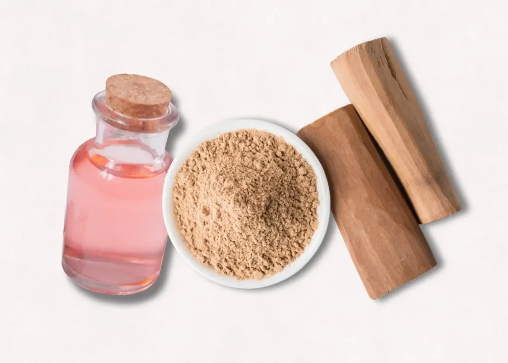 Rose Water & Sandalwood Pack. Homemade Face Masks For Acne