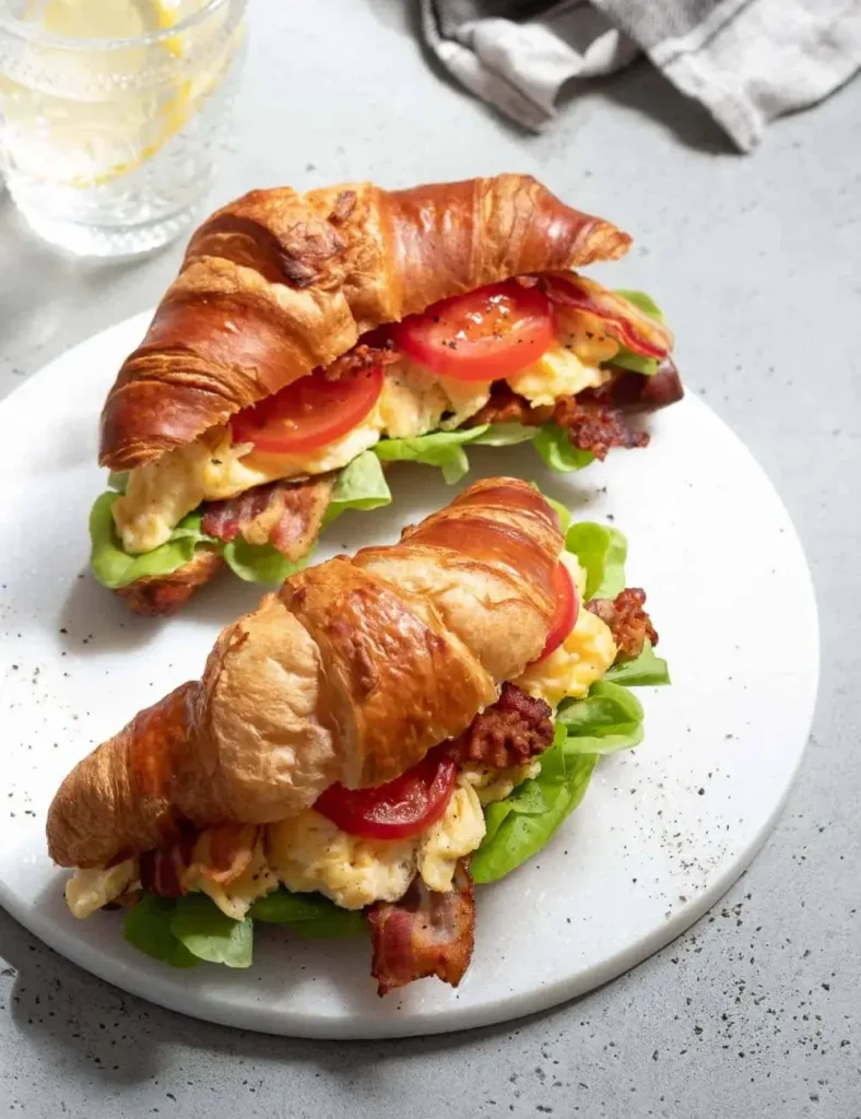 BLT Croissant Breakfast Sandwich. Croissant sandwich ideas