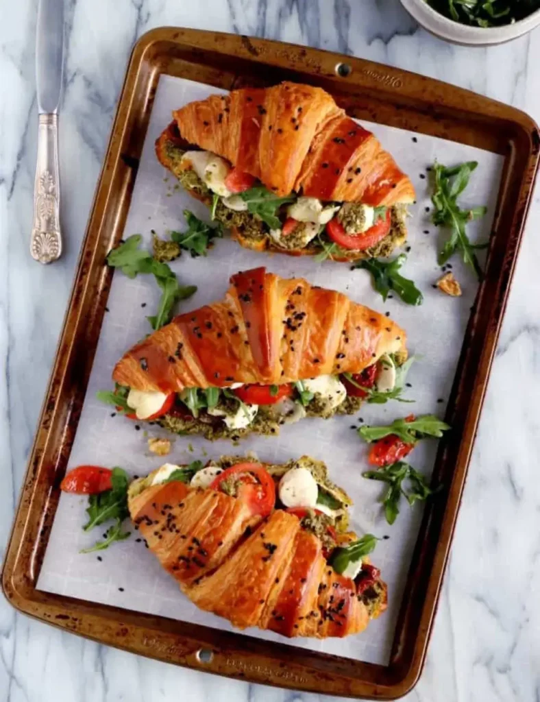 Caprese Croissant Breakfast Sandwich. Croissant sandwich ideas