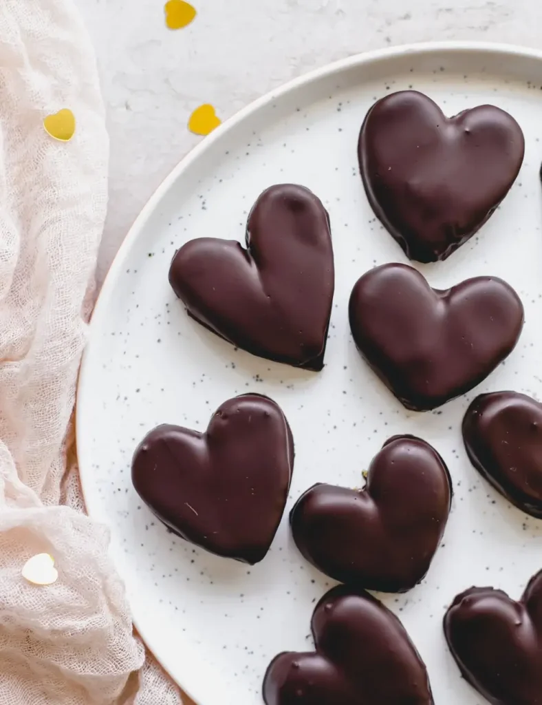 Easy Chocolate Peanut Butter Hearts. Heart-Shaped Recipes