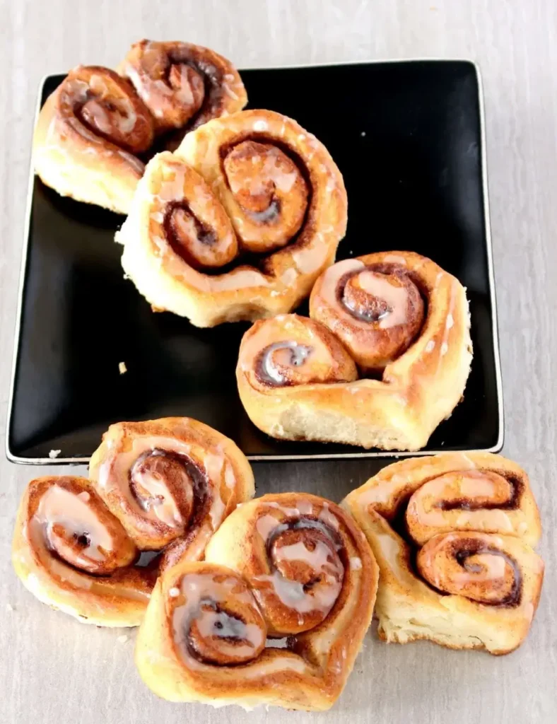 Heart-Shaped Cinnamon Rolls
