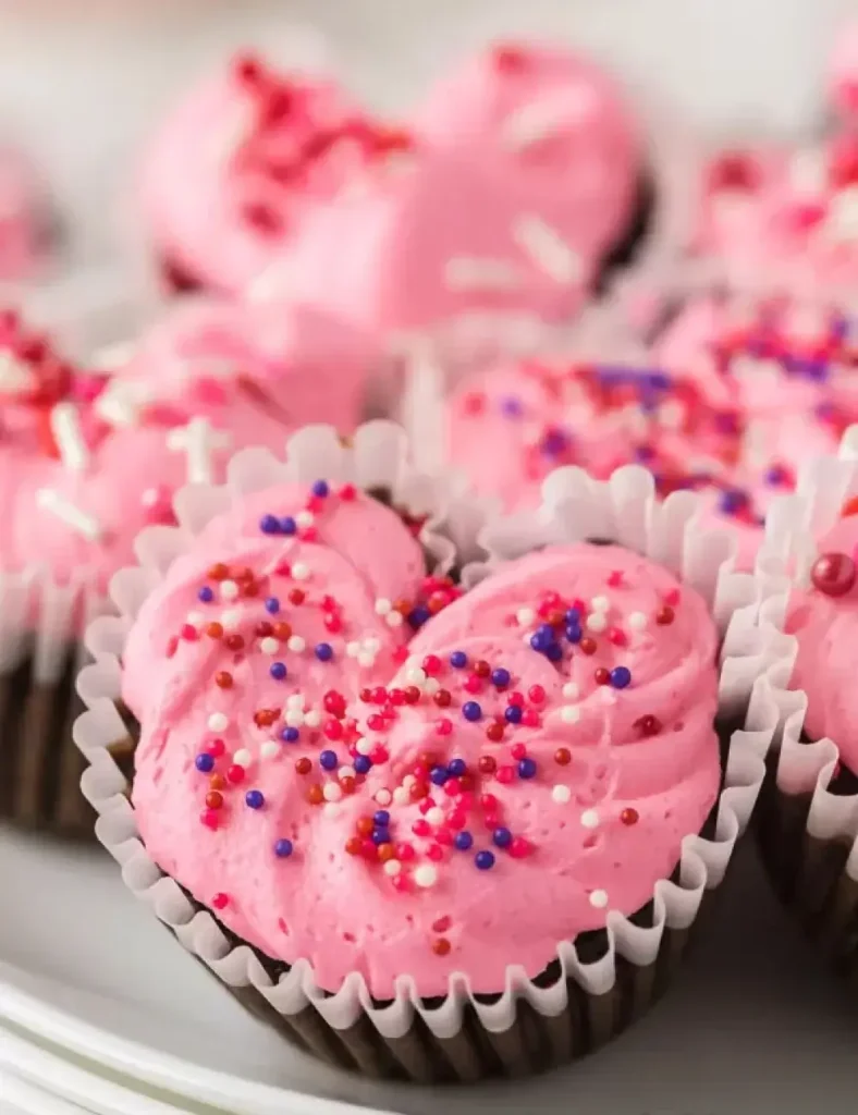 Heart Shaped Cupcakes