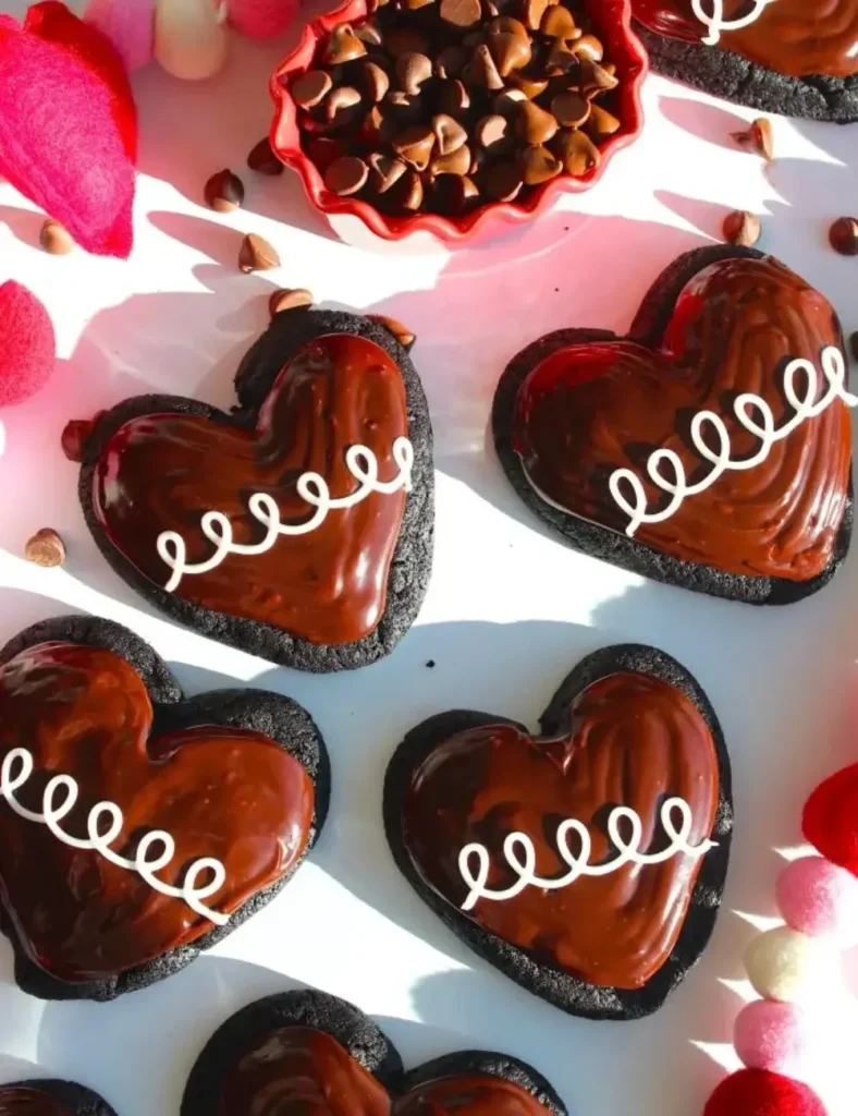Heart Shaped Hostess Cupcake Cookies. Heart-Shaped Recipes